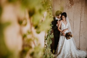 Beautiful ceremony setup with the hotel courtyard as the backdrop.