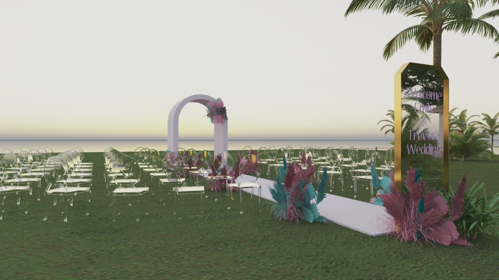 Contemporary wedding at Los Cabos